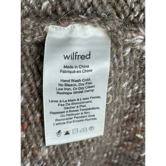 ARITZIA WILFRED Dunkirk Knit Vest Size XXS Wool Alpaca Silk Lagenlook Chunky - Picture 12 of 13